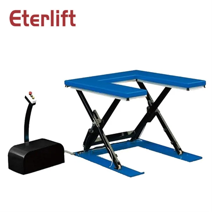 Dvojitý nožnicový stacionárny zdvíhací stôl 4000 kg