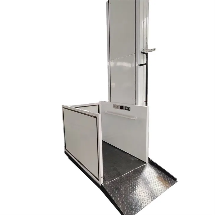 Výťah pre invalidný vozík pre domov vonku